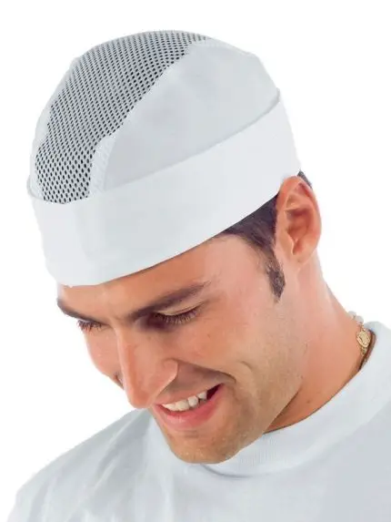 Beyaz Renk Fileli Aşçı Bandanası